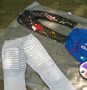 Jeans anmalen