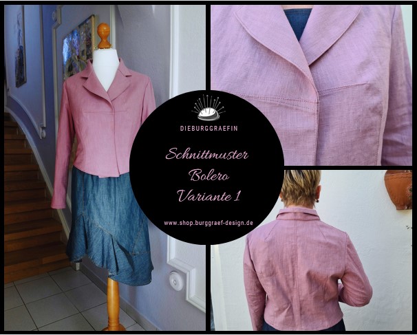 Schnittmuster Bolero Variante 1